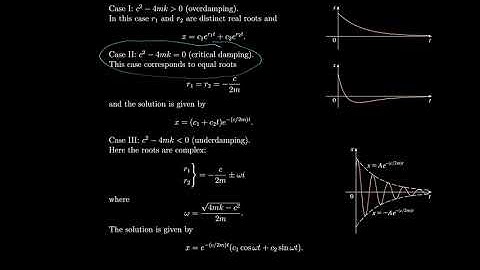 Calculus 17.3 Applications of Second-Order Differential Equations