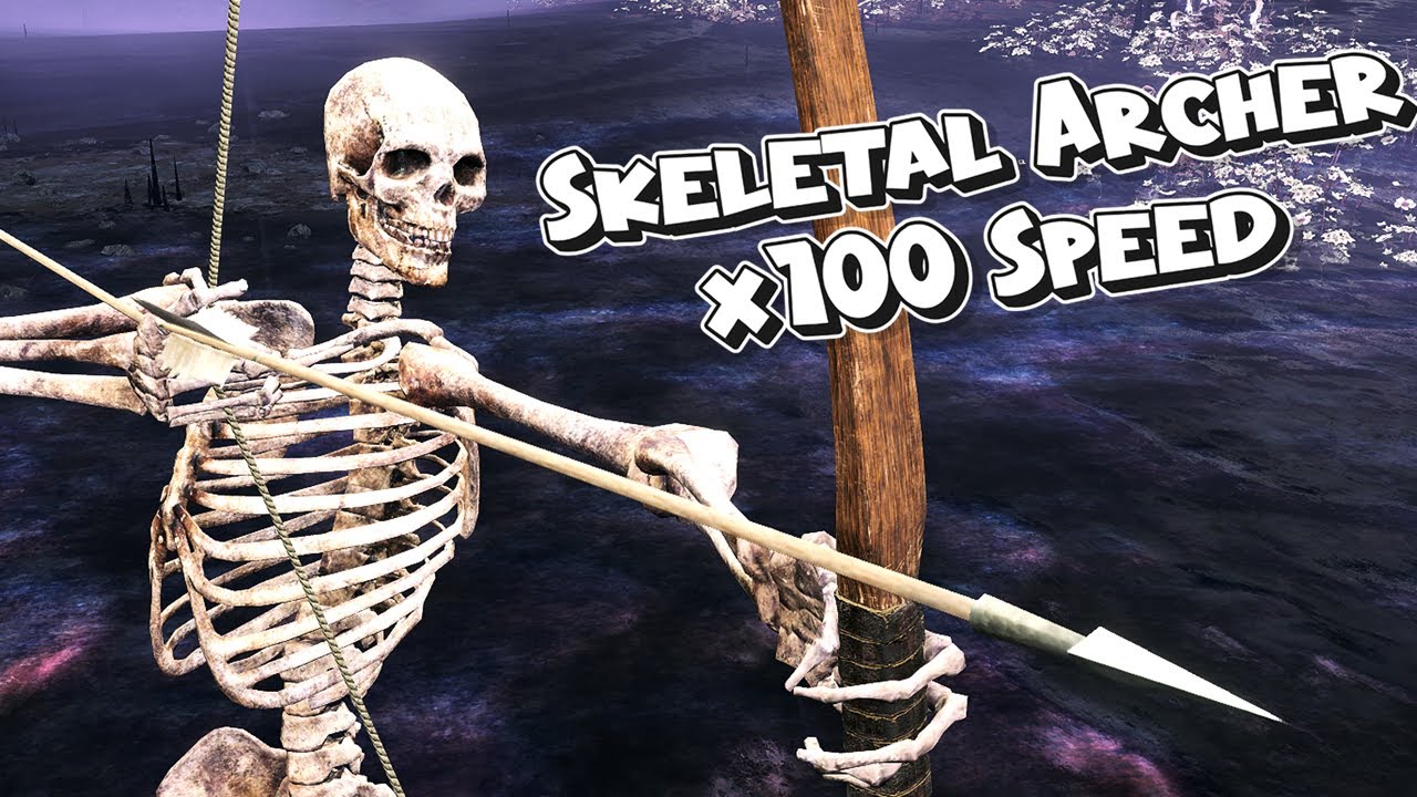 Hyperspeed Skeletal Archer Vs New Bosses - Bow Rain - Elden Ring DLC