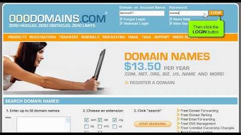 Transferring domain names away from 000Domains