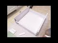 How to install the internal drawer with side glass