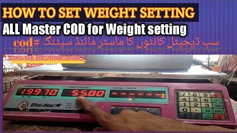how to reset digital weight machine - DIGI STAR how to break electronic weighing scale password?