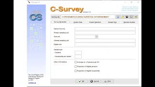 Simulasi Pemiliihan Clustear dan Perhitungan Besar Sampel Menggunakan Aplikasi C-Survey screenshot 4