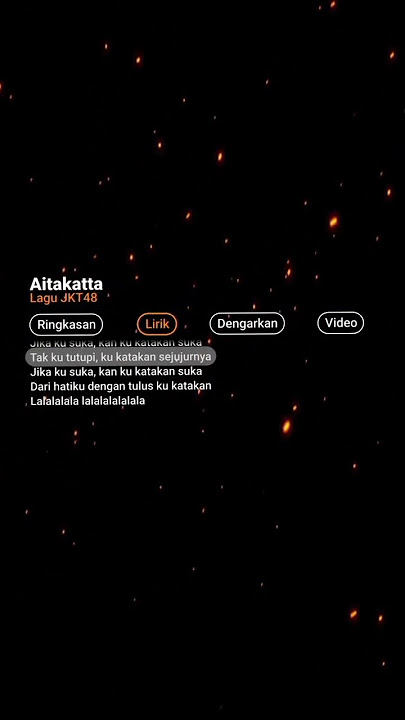lirik lagu Aitakatta JKT48 #liriklagu #aitakatta #jkt48 #fypシ#liriklagu #trendingtiktok #lirik