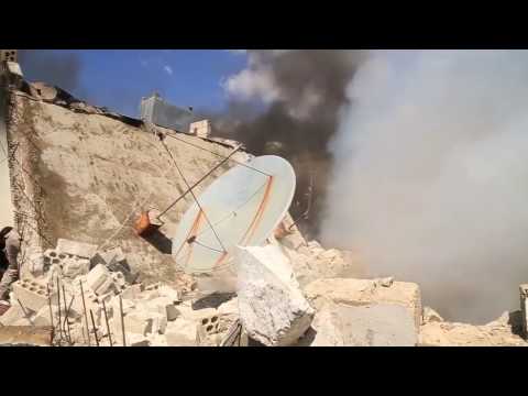 ريف ادلب الجنوبي الشيخ مصطفى قصف بالصواريخ الفراغية 5 على البلدة 9 4 2017