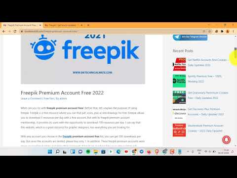 Freepik account / How to use 2022