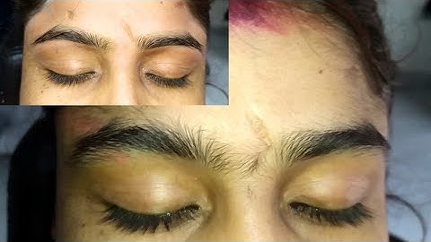 Pointed shape Eyebrow Threading Full Tutorial step by step for Beginners #trending #viralvideo