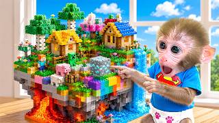 Download lagu Monkey Bonbon Builds a LEGO House Model | Swimming with Friends