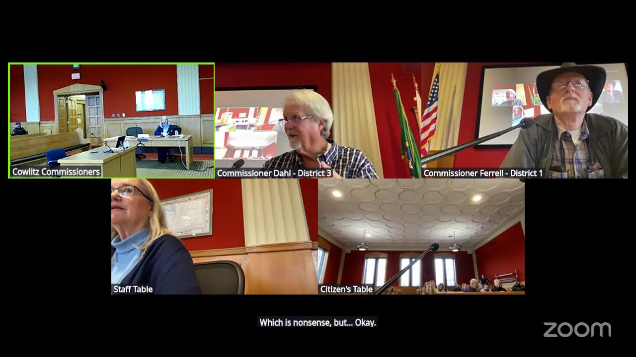Cowlitz County Commissioner Open Public Meetings