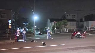 路上に倒れた男性 近くに横転バイク 運転中に転倒か 男性死亡　札幌市 (20/07/12 13:00)