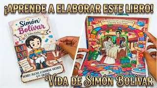 COMO HACER UN LIBRO CREATIVO DE SIMÓN BOLIVAR/ COMO HACER UN LIBRO POPUP/ COMO HACER UN LIBRO 3D