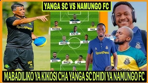 Kocha MILOUD HAMDI Ametangaza Mabadiliko Ya Kikosi Cha YANGA SC Dhidi Ya NAMUNGO FC Mchezo wa NBCPL