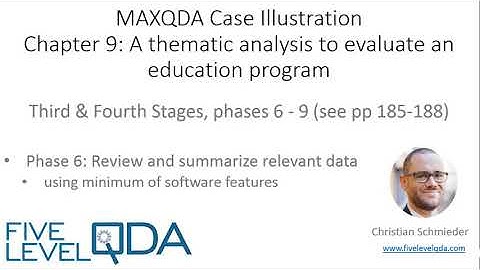 Using MAXQDA to undertake a thematic analysis - Part 4 | Qualitative Data Analysis Services