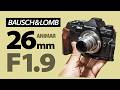 【ここから始めるCマウントシネレンズ】ボシュロム アニマー バルコート BAUSCH&LOMB OPT ANIMAR BALCOTE 26mm/F1.9 初めてのCマウント向きレンズ