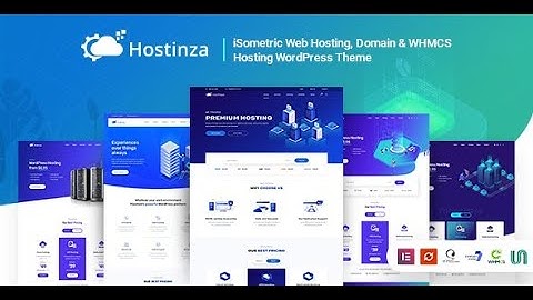 Hostinza Isometric Domain & Whmcs Web Hosting WordPress Theme || WHMCS Template Free Download
