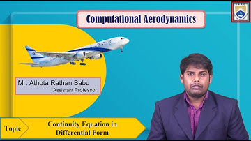 Continuity Equation in Differential Form by Mr. Athota Rathan Babu