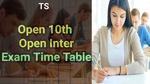 Open 10th & Open Inter Exam Time table #Open10th&OpenInterExamTime table  #sampathinformation