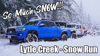 Epic Snowstorm in Southern California  Lytle Creek Snow Wheeling Adventure #offroading