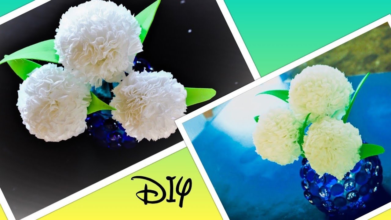 DIY Tissue Paper Flower| Paper Crafts - YouTube