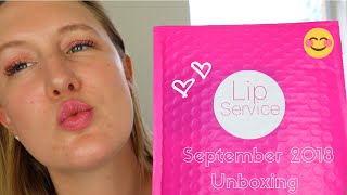 Lip Service Subscription Box Unboxing September 2018