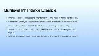 Multilevel Inheritance Example | Lecture 13: Inheritance