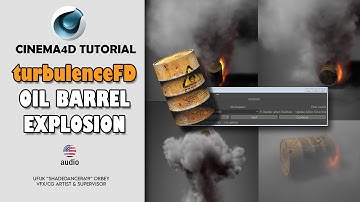 Cinema 4D Tutorial - Oil Barrel Explosion (TurbulenceFD)