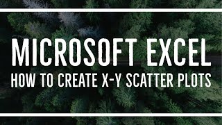 MS Excel - X-Y Scatter Plots