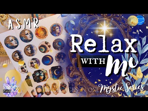 ASMR✨ Relaxing Sounds for Sleep, working, studying | Mystic Journaling Scrapbooking Sleep Therapy💤