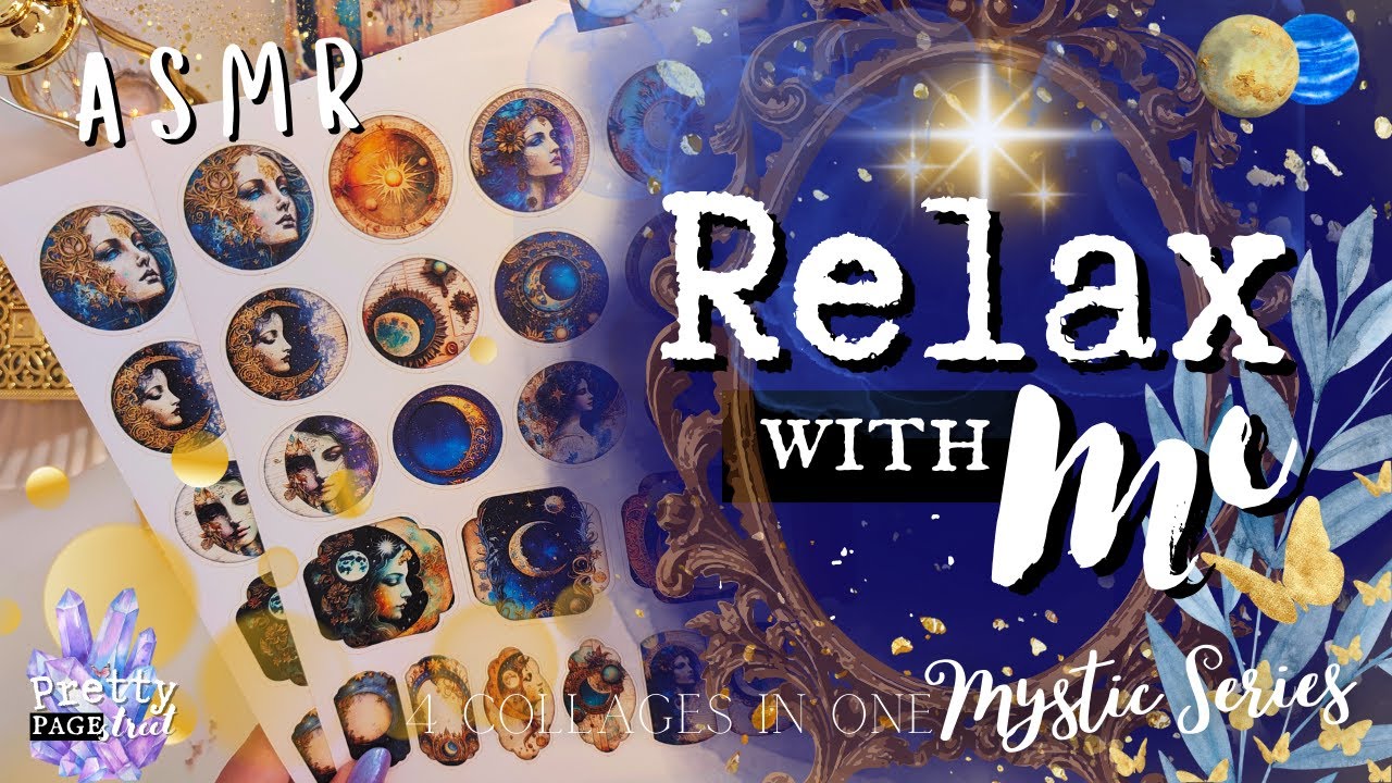 ASMR✨ Relaxing Sounds for Sleep, working, studying | Mystic Journaling Scrapbooking Sleep Therapy💤