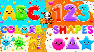 Preschool Learning activities for 3 year olds at home | Learn ABC Phonics Shapes Numbers Colors 🌈