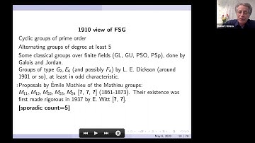Robert Griess | My life and times with the sporadic simple groups