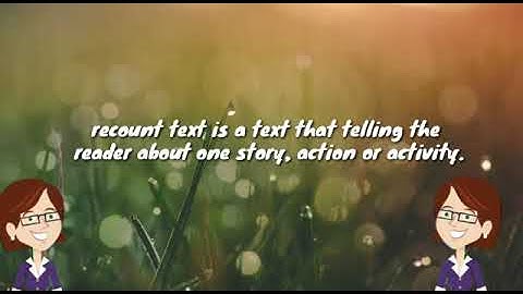 Recount text (elt media)