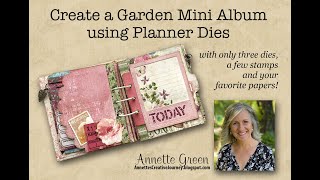 Create a Garden Mini Album with Planner Dies