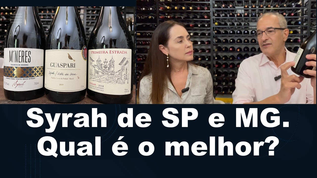 Syrah brasileiro da região Sudeste: degustei 3 às cegas.