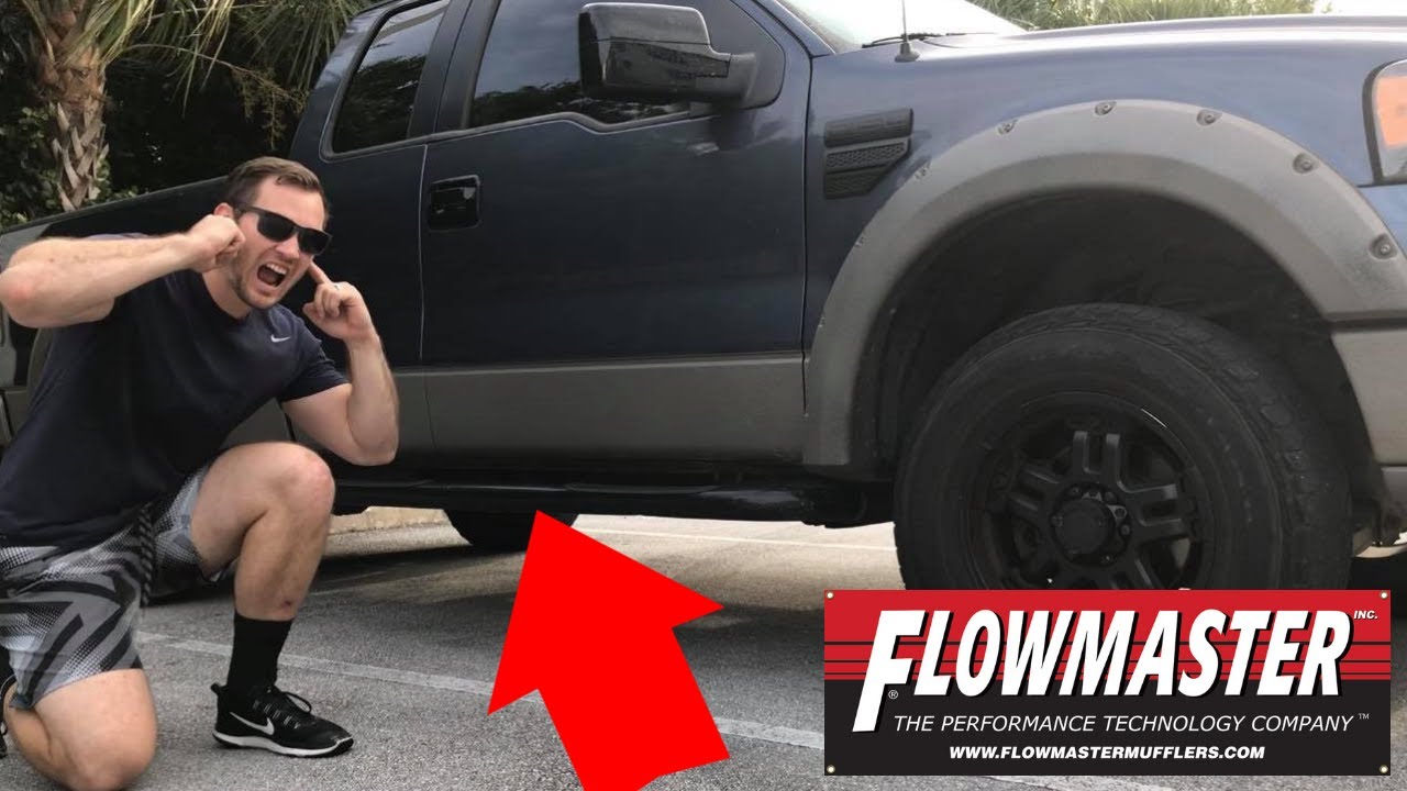 I Installed A Flowmaster 40 Series Muffler On My Ford F150! | Sounds Amazing! | No Welding Needed! |