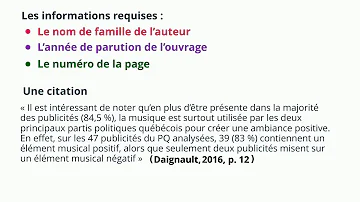 Comment indiquer une référence dans un texte ?