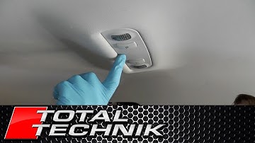 How to Remove Passenger Reading Light - Audi A4 S4 RS4 - B6 B7 - 2001-2008 - TOTAL TECHNIK