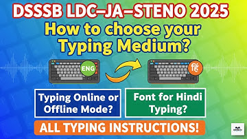 DSSSB Typing Test 2025 – Hindi or English Keyboard? All Details Explained