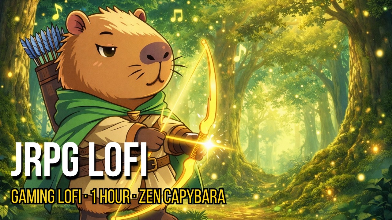 JRPG Lofi Hip Hop ⚔️ Watch the Capybara Level Up | Perfect for Coding Sessions