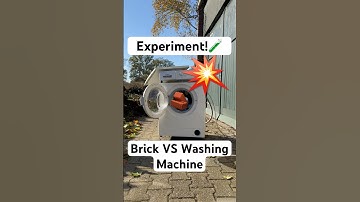Experiment: Brick VS Washing machine #short #viralvideo #experiment