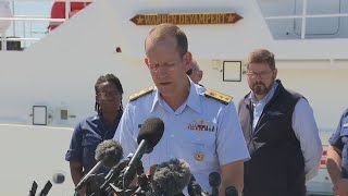 THE LATEST: US Coast Guard says the crew on board is presumed to be dead