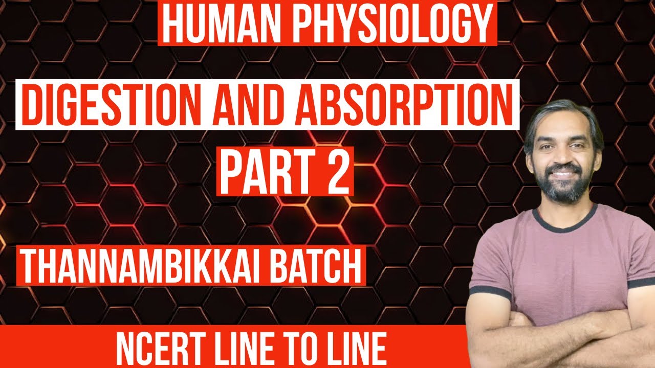Digestion and absorption | Part 2 | Thannambikkai Batch | NCERT Line to ...