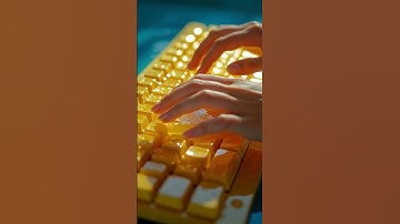 ASMR HONEY KEYBOARD Human Vs Ai #ai #asmr #keyboard