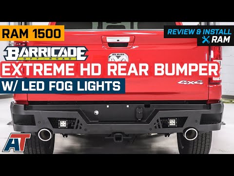 2019-2020 RAM 1500 Barricade Extreme HD Rear Bumper w/ LED Fog Lights Review & Install