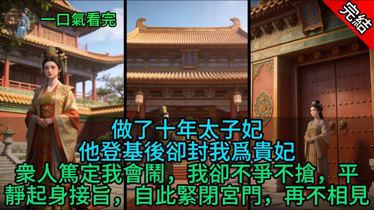 做了十年太子妃，他登基後卻封我爲貴妃。衆人篤定我會鬧，我卻不爭不搶，平靜起身接旨，自此緊閉宮門，再不相見