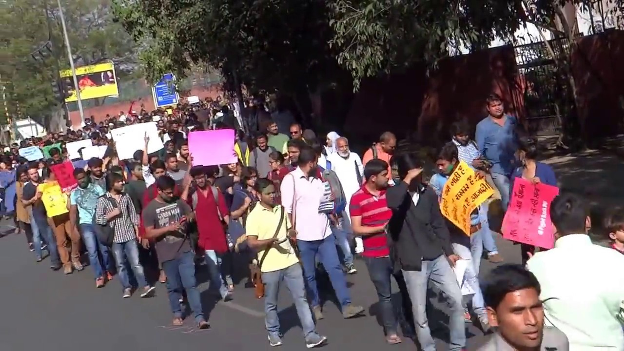 Citizens' March from Mandi House to Parliament Street demanding Justice For DU