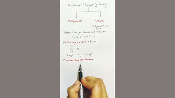 #Fundamental Principle of Counting#Permutations& Combinations #CBSE Class11th&12th#short#shorts