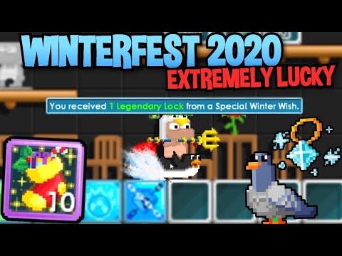 I GOT EXTREMELY LUCKY DURING WINTERFEST 2020 IN GROWTOPIA