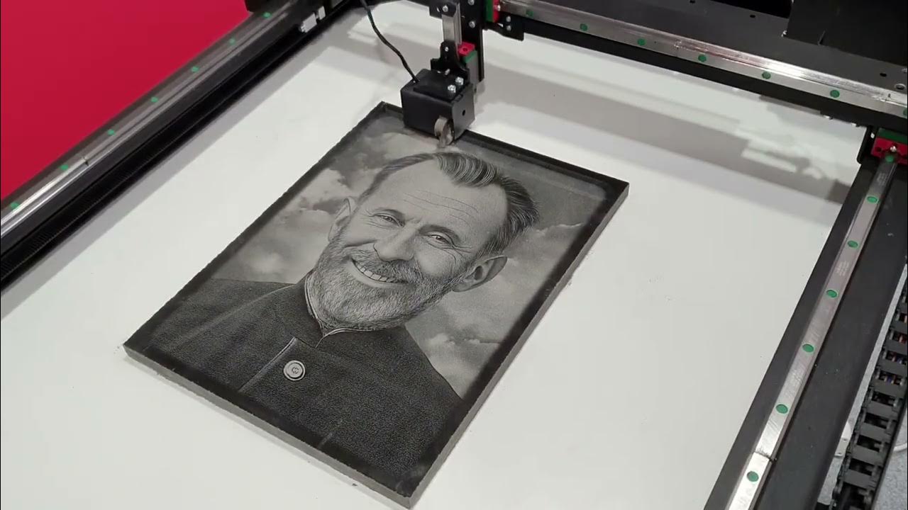 CNC Engraving Machines for Stone Mirtels - YouTube