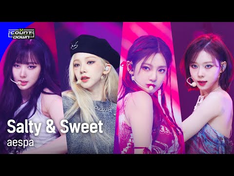 '최초 공개' aespa - Salty & Sweet #엠카운트다운 EP.796 | Mnet 230511 방송