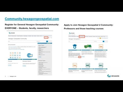 What's New for Academia at Hexagon's Geospatial Division